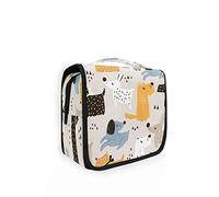 RXYY Hängend Kulturtasche Tier Niedlich Hunds Muster ausklappbar Bad Turnhalle Kulturbeutel Veranstalter tragbar kosmetisch Waschtasche für Frauen Mädchen