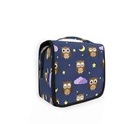 RXYY Hängend Kulturtasche Vogel Eule Star Moon ausklappbar Bad Turnhalle Kulturbeutel Veranstalter tragbar kosmetisch Waschtasche für Frauen Mädchen