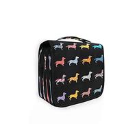 RXYY Hängende Reise-Kulturtasche mit lustigem menschlichem Totenkopf, schwarz, faltbarer Badezimmer-Fitnessstudio-Organizer, tragbare Kosmetik-Waschtasche für Frauen und Mädchen, Farbe5, 9 x 4 x 18.5