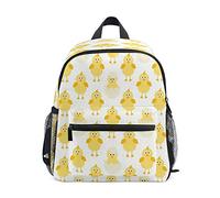 RXYY Kinder Rucksäcke Niedlich Kükens Gelb Muster Tagesrucksäcke Reise Kleinkind Vorschule Schule Tasche Beiläufig Rucksack mit Truhe Gurt zum Mädchen Jungs