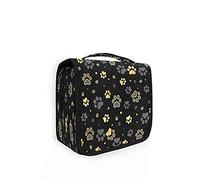 RXYY Kulturbeutel zum Aufhängen, für Reisen, Tiere, Katze, Hund, Pfoten, faltbar, für Badezimmer, Fitnessstudio, tragbar, Kosmetiktasche, für Damen und Mädchen