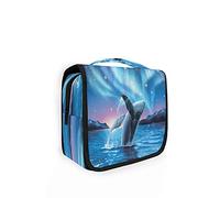 RXYY Kulturbeutel zum Aufhängen, lustiger menschlicher Totenkopf, faltbar, für Badezimmer, Fitnessstudio, Organizer, tragbare Kosmetiktasche für Damen und Mädchen, Schwarz, Farbe9, 9 x 4 x 18.5 inch