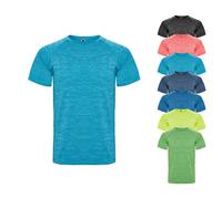 RY6654 Roly AUSTIN T-Shirt Heather Fluor Coral M