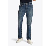 Slim-fit-Jeans TOMMY JEANS "Ryan Regular Slim Straight", Herren, Gr. 32, Länge 34, blau (denim schwarz3), Denim/Jeans, Obermaterial: 99% Baumwolle, 1% Elasthan, unifarben, regular fit lang, Jeans Slim