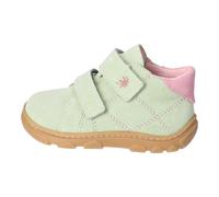 RICOSTA Mädchen Stiefel Ryder, Kinder Lauflernschuhe, Weite: Mittel, Barfuß-Schuh, Klettstiefel, Booties, Leder, Avocado/rosa (520), 24 EU