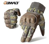 (S,CP)Men's Touch Screen PU Leather Gloves Military Tactical Gloves Outdoor Sports Shooting Hunting Airsoft Cycling Full Finger Gloves