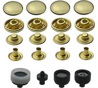 S-Feder Druckknöpfe 10 mm + passendes ISTA TOOLS Werkzeug kompatibel mit Prym Vario-Zange, Snaps Buttons Metallknöpfe rostfreie Knöpfe S-Federverschluss (50 Stück)