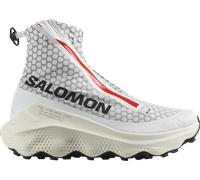 Salomon S/LAB ULTRA DUST Trailschuhe Unisex White/Fiery Red/Vanilla Ice 42 2/3