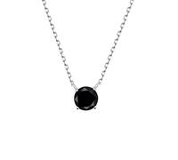 S.Leaf Sterlingsilber Geburtsstein Halskette für Frauen Cubic Zirkonia Choker Halskette Solitär Diamant Anhänger Halskette Geburtstag Geschenke für Frauen 2cttw, Metall, Zirkonia