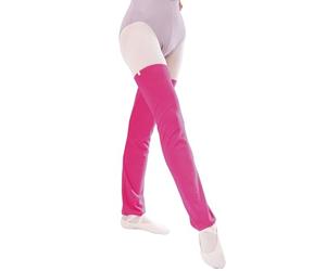 s.lemon Damen Beine Oberschenkel Stulpen Tanzen Strickstulpen Lang Ballett Beinwärmer Legwarmers Rose 65cm