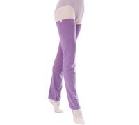 s.lemon Damen Beine Oberschenkel Stulpen Tanzen Strickstulpen Lang Ballett Beinwärmer Legwarmers Violett 65cm