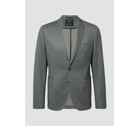 s.O JOGG: Sakko im Slim Fit aus fein gemustertem Interlockjersey 102 grün|grau 2168179.62A1.102