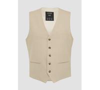 s.O Pure: Anzug-Weste mit feiner Webstruktur 50 Beige 2160033.80M1.50