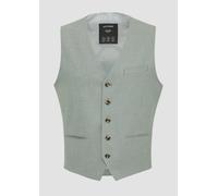 s.O Pure: Anzug-Weste mit feiner Webstruktur 56 grün 2160033.79M1.56