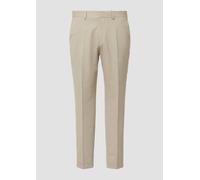 s.Oliver BLACK LABEL Slim Fit Anzughose mit Viskose-Anteil in Beige, Größe 44