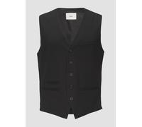 s.O PURE: Anzugweste aus Viskosestretch 52 schwarz 2157060.9999.52