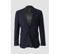s.Oliver BLACK LABEL Slim Fit Anzugsakko mit Viskose-Anteil in Dunkelblau, Größe 56