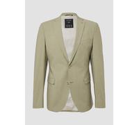 s.O Pure: Sakko aus meliertem Stretch-Fabric olivgrün 54