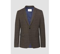 s.O PURE: Softes Sakko mit Karomuster 106 braun 2150981.85N5.106