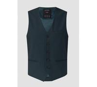 s.O PURE: Weste aus meliertem Stretch-Twill 54 Blau 2168178.62W1.54