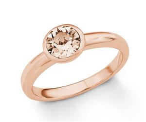 s.Oliver 2018666 Damenring Silber rose Swarovski® Kristall