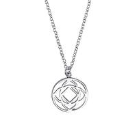 s.Oliver 2034181 Damen Collier Wurzel Chakra Silber 45 cm