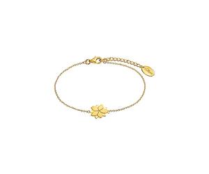 s.Oliver 2034189 Damen Armband Lotusblume Gold 20 cm
