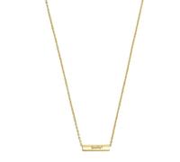 s.Oliver 2034287 Damen Collier Sterling-Silber 925 Gold 45 cm