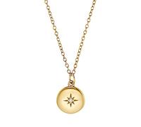 s.Oliver 2034300 Damen Collier Nordstern Gold Weiß 45 cm