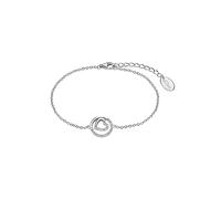 s.Oliver - Armband für Damen, 925 Sterling Silber, Zirkonia synth. | Herz Armbänder & Armreife