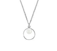 s.Oliver 2034412 Damen Collier Sterling-Silber 925 Silber Weiß 45 cm