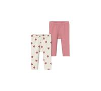 Doppelpack Leggings aus Rippware 92 creme|pink 2179526.04A3.92