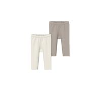 2er-Pack Leggings aus Rippware 62 creme|beige 2179526.0401.62