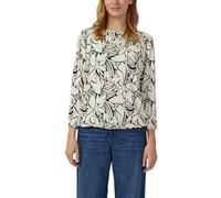 3/4-Arm Shirt im O-Shape 48 beige|schwarz 2175527.99A4.48