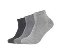 s.Oliver Unisex-Quarter-Socken im 3er-Pack grau 39 - 42
