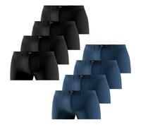 s.Oliver 4er Pack Boxershorts in der Dose (DE/NL/SE/PL, Alphanumerisch, XL, Regular, Regular, 4 x schwarz + 4 x Navy)