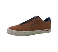 s.Oliver Herren Sneaker flach Zeitlos Bequem, Braun (Cognac), 43 EU