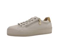 s.Oliver Damen Sneaker flach mit Reißverschluss Freizeit, Beige (Beige), 41 EU