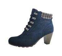 s.Oliver Damen Schnürstiefel mit Absatz Elegant Bequem, Blau (Navy), 39 EU
