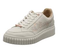 s.Oliver 5-5-23665-42-159 Damen Sneaker Low Synthetik weiß/rosa