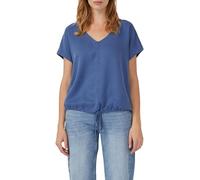 Ärmellose Bluse aus Lyocell mit Tunnelzug am Saum 40 blau 2168009.5527.40