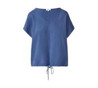 Ärmellose Bluse aus Lyocell mit Tunnelzug am Saum 46 blau 2168009.5527.46