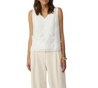 s.Oliver Ärmellose Bluse mit V-Ausschnitt und floralen Applikationen