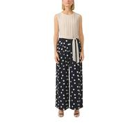 s.Oliver BLACK LABEL Regular Fit Jumpsuit mit Taillengürtel zum Binden in Marine, Größe 40