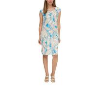 s.Oliver BLACK LABEL Ärmelloses Kleid mit All-Over-Print und Knoten-Detail Ecru 46