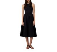 s.Oliver RED LABEL Regular Fit Midikleid aus Baumwoll-Mix in Black, Größe 44