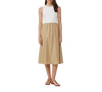 s.Oliver RED LABEL Regular Fit Midikleid aus Baumwoll-Mix in Sand, Größe 46