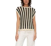 s.Oliver RED LABEL Pullunder mit Streifenmuster und Rundhalsausschnitt in Beige, Größe 38