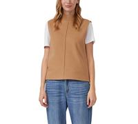 Ärmelloses Sweatshirt mit geripptem Stehkragen 36 braun 2170107.8486.36