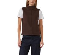 Ärmelloses Sweatshirt mit geripptem Stehkragen 34 braun 2170107.8945.34